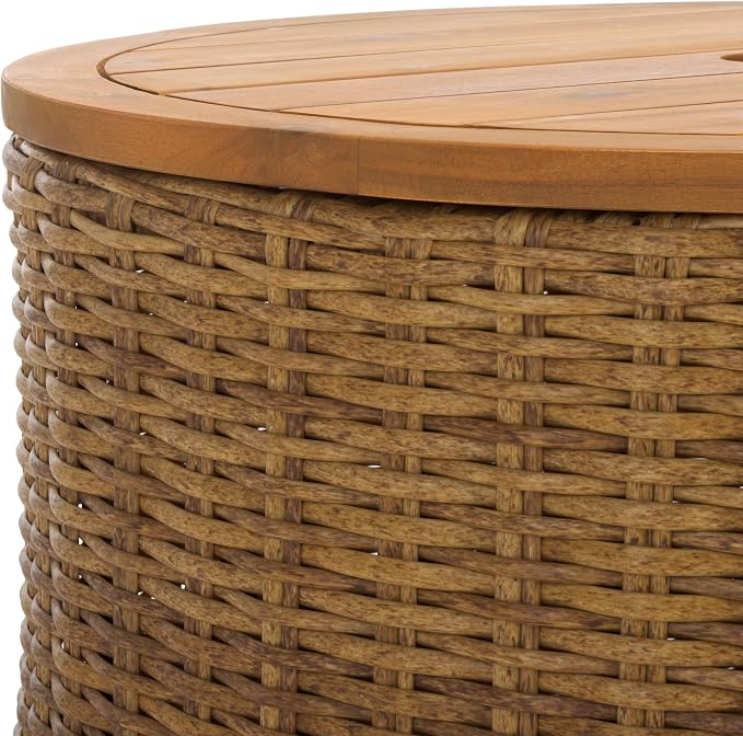 SAFAVIEH Couture Collection – Anguilla Faux Wicker Indoor/Outdoor Storage - Image 7