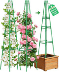 2 Pack Garden Trellis for Climbing Plants Outdoor, 6FT Plant Trellis Support by MYMULIKEHOME