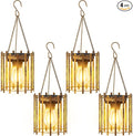 KOOPER Solar Lanterns Outdoor Waterproof, 4 Pack Bronze Upgraded Bright Hanging by KOOPER