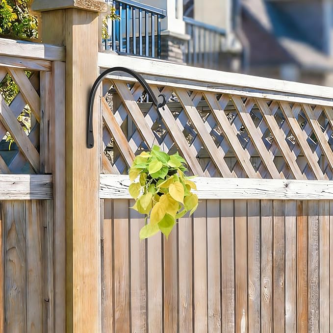 Gtongoko 2 Pack 10 Inch Plant Hangers Outdoor Metal, Plant Hooks - Image 7