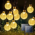 Solar String Lights Outdoor 2 Pack 200 Led 80FT Warm White Crystal Globe Lights by LightUpYourLife