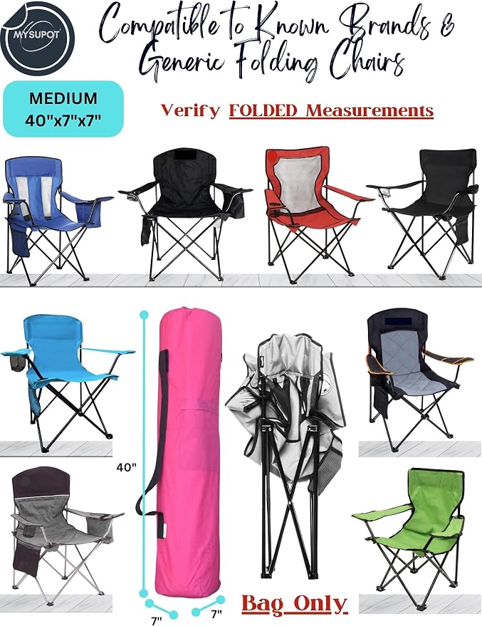 40"x7"x7" Replacement Bag for Folding Camping Chair, Camp Chairs, Yoga Mat - Image 4
