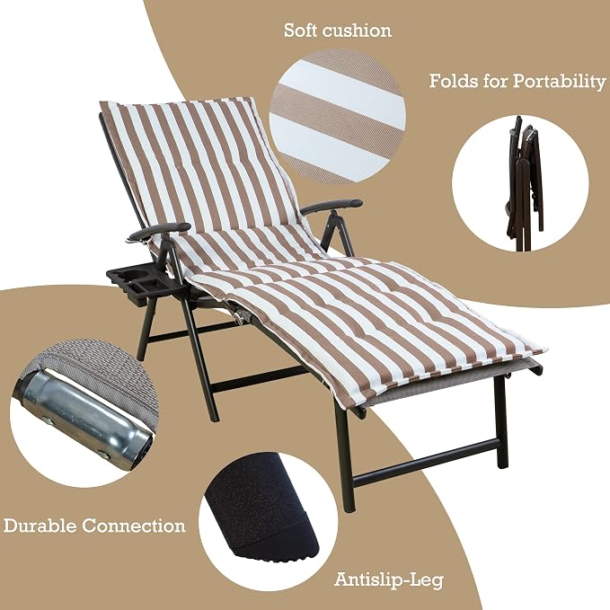 Kozyard Cozy Aluminum Reclining Lounge Chair - Image 4