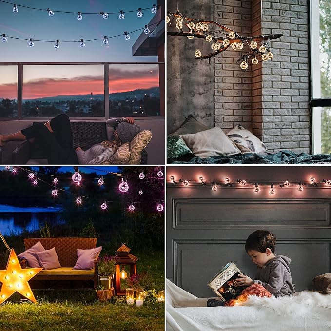 Color Changing Christmas Lights Outdoor String Lights 50ft 50 G40 Bulbs - Image 6