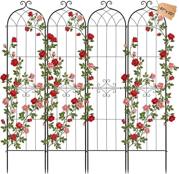 VEVOR 4 Packs Metal Garden Trellis by VEVOR