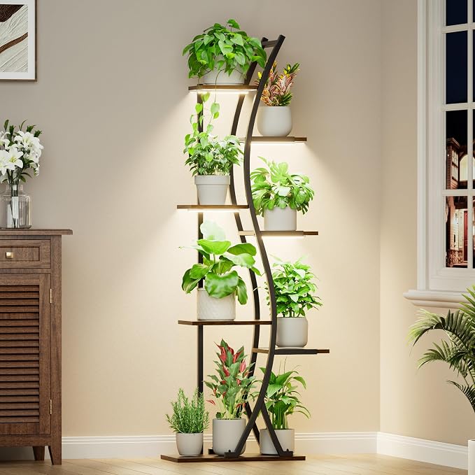 62“ Plant Stand Indoor with Grow Lights - Image 4