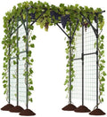 HAPPYGRILL Garden Arch Trellis for Climbing Plants Outdoor, Rustproof PE-Coated by HAPPYGRILL
