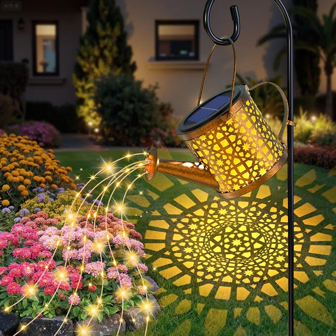 Solar Watering Can Lights Waterproof, Solar Lights Outdoor Decorative Garden by Unknown