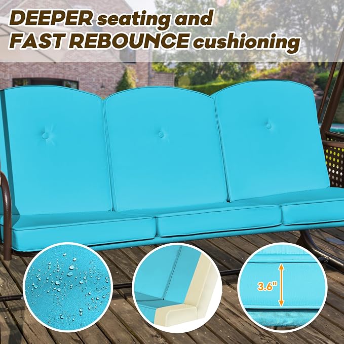 3 in 1 Outdoor Porch Swing - Image 5