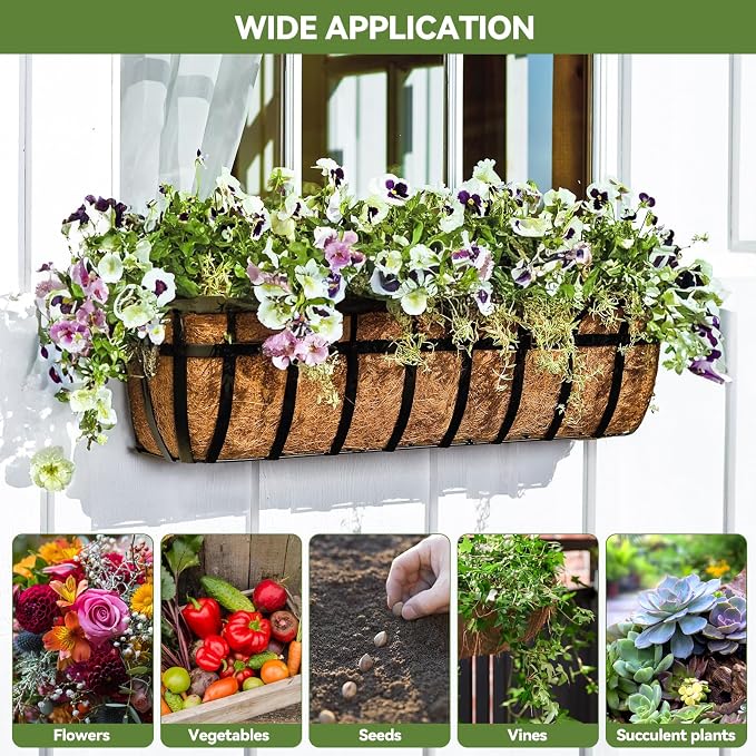 3Pcs Trough Coco Liner 24" Coco Coir Liners - Image 7