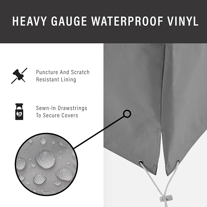 Crosley Furniture Patio Furniture Covers, Waterproof Outdoor Chaise Lounge Cover - Image 6