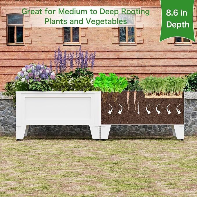 Elevated Metal Planter Box Stand Heavy Duty Raised Garden Bed - Image 7