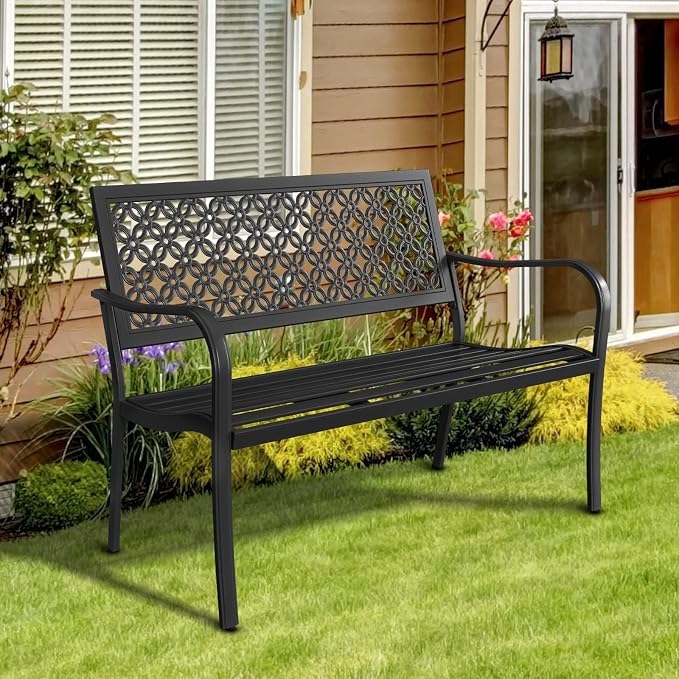 Grand patio 50" Outdoor Bench Garden Bench - Image 6