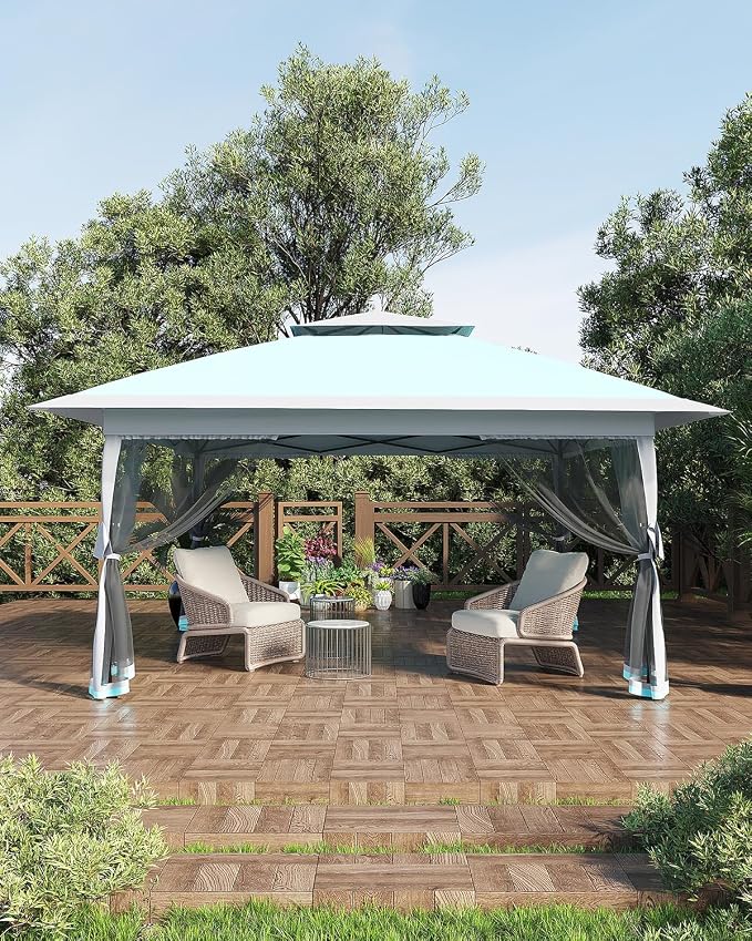 Canopy Tent 12x12 ft, Pop Up Gazebo One-Push Setup - Image 11