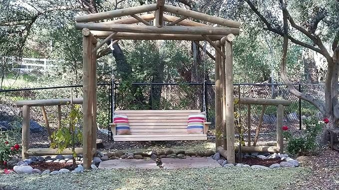 5FT Cypress Porch Swing Made in USA - Image 3