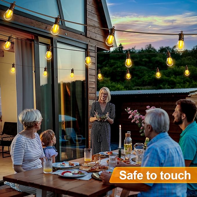 Outdoor String Lights Patio LED Light Outside - 30M 28+2 S14 LED - Image 8