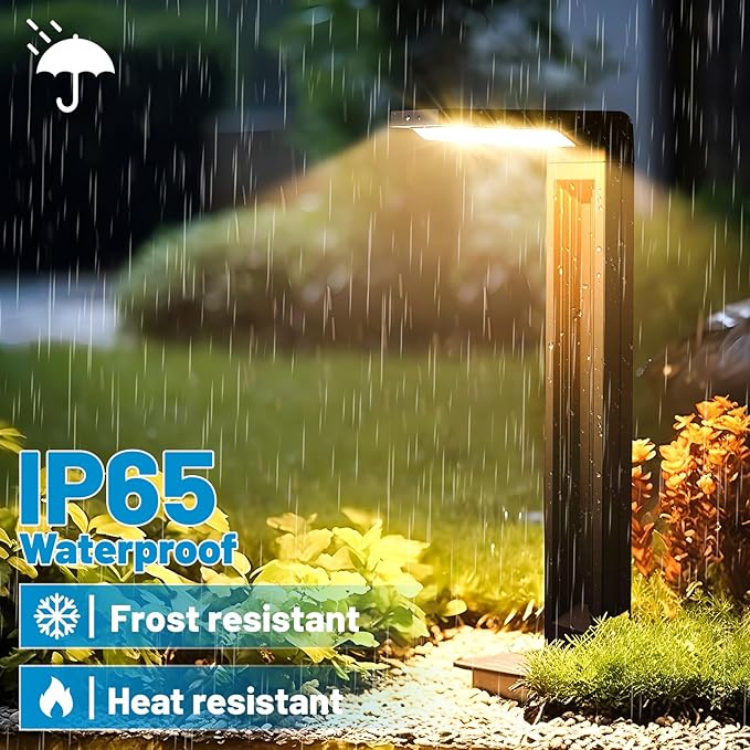 Sunvivo Solar Pathway Lights, 2 Modes, Bright Solar Path Lights Outdoor - Image 5