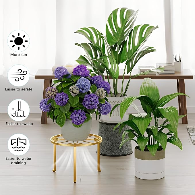 5 Pack Metal Plant Stand Home Flower Stand Shelf - Image 4