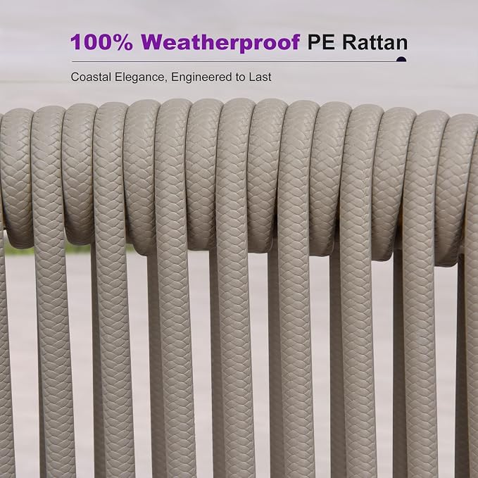 PURPLE LEAF Counter Height Bar Stool Set of 2 Patio Bar Stools Modern Bar - Image 8