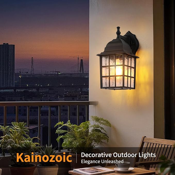 Dawn to Dusk Sensor Outdoor Wall Light Fixtures Waterproof Anti-Rust Exterior - Image 8
