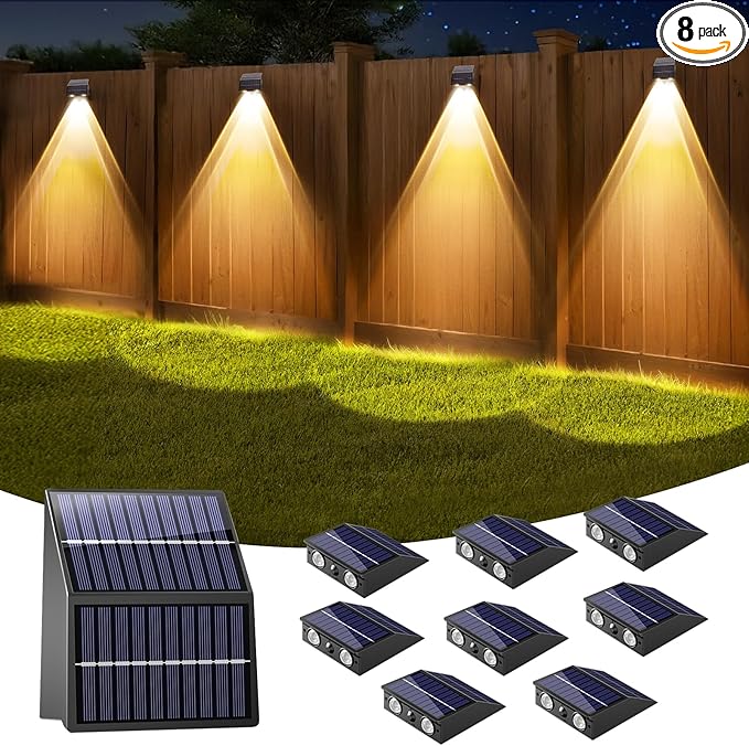 artcool Solar Fence Lights Outdoor by artcool