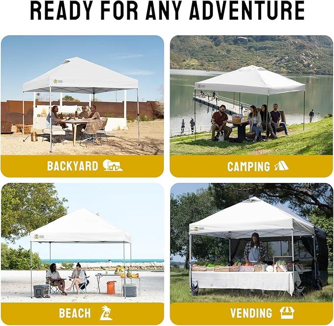 CROWN SHADES 12x12 Pop Up Canopy Outside Canopy, Patented One Push Tent Canopy - Image 4
