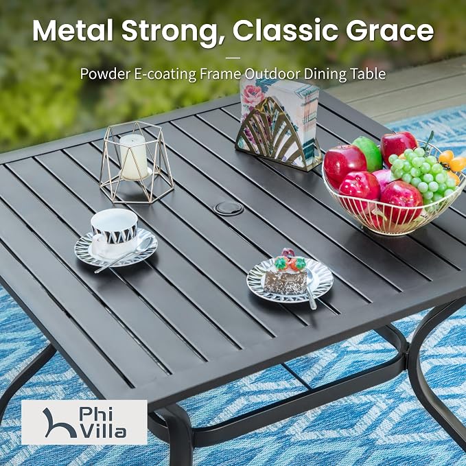PHI VILLA 5 Pieces Outdoor Dining Set - Image 2