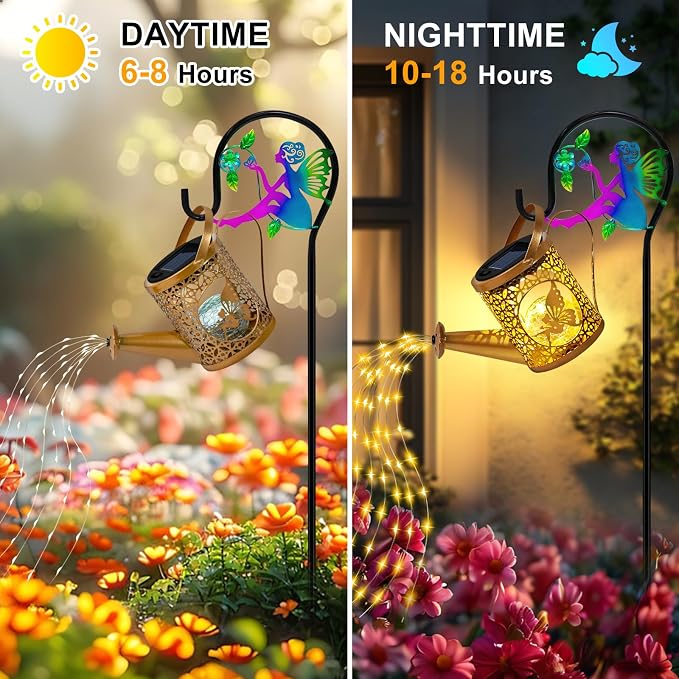 Solar Lights Garden Decorative, Solar Watering Can - Image 3
