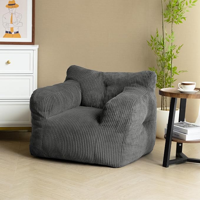Pamapic 32" Bean Bag Chair, Single Sofa, Ultra Soft Dutch Velvet, Fluffy - Image 6