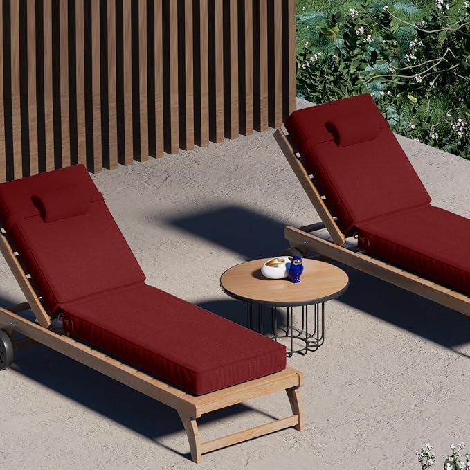 72 x 21 x 4 Inch Olefin Chaise Lounge Cushions, Lounge Chair Cushions - Image 7