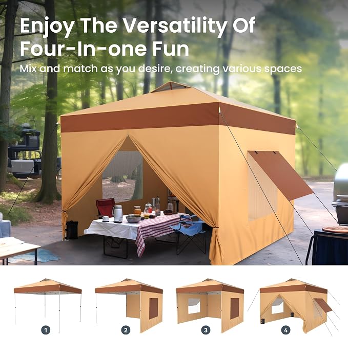 PHI VILLA 10x10 Pop Up Canopy Tent - Image 2