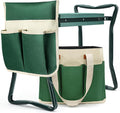 Garden Stool and Kneeler, Foldable Gardening Bench by AZBestPro