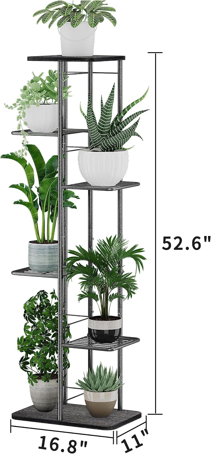 Simple Trending Plant Stand Shelf Indoor Outdoor Waterproof, 6-Tier 7 Potted - Image 6