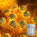 Globe String Lights, CMYK 30 LED Fairy String Lights Battery Operated by Lightique