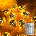 String Lights Indoor 20 LED Moroccan Fairy Lights Battery Operated by Lightique
