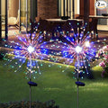 Solar Garden Lights for Outdoor Decor, Waterproof 2 Pack Solar Powered Firework by SolarEra-FREETOSHINE