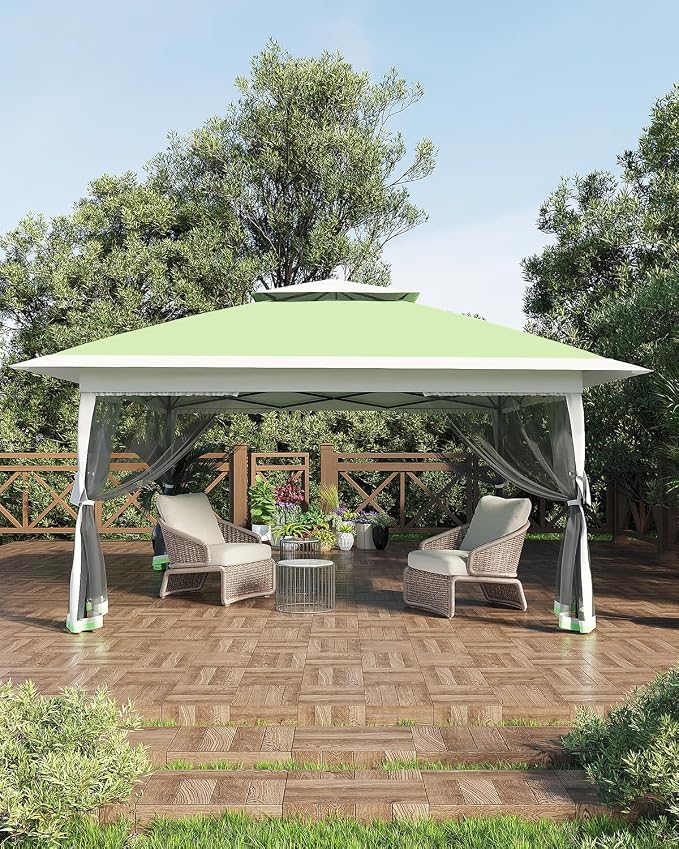 Canopy Tent 12x12 ft, Pop Up Gazebo One-Push Setup - Image 11