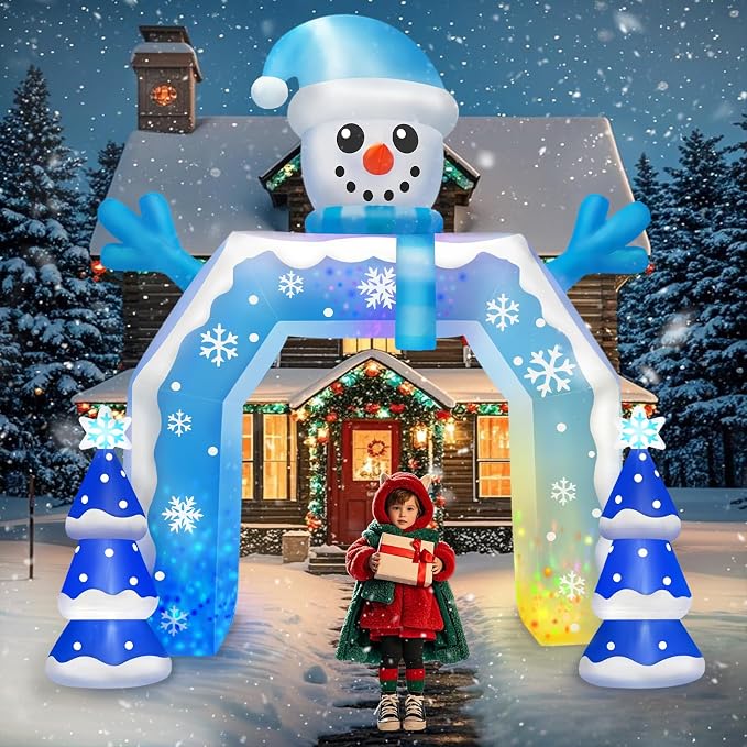 Kalolary 12FT Christmas Inflatable Arch Xmas Inflatable Outdoor Decorations by Kalolary