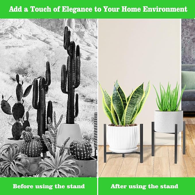 Airpark Plant Stand Indoor Adjustable, Metal Modern Plant Stand, Heavy Duty - Image 8