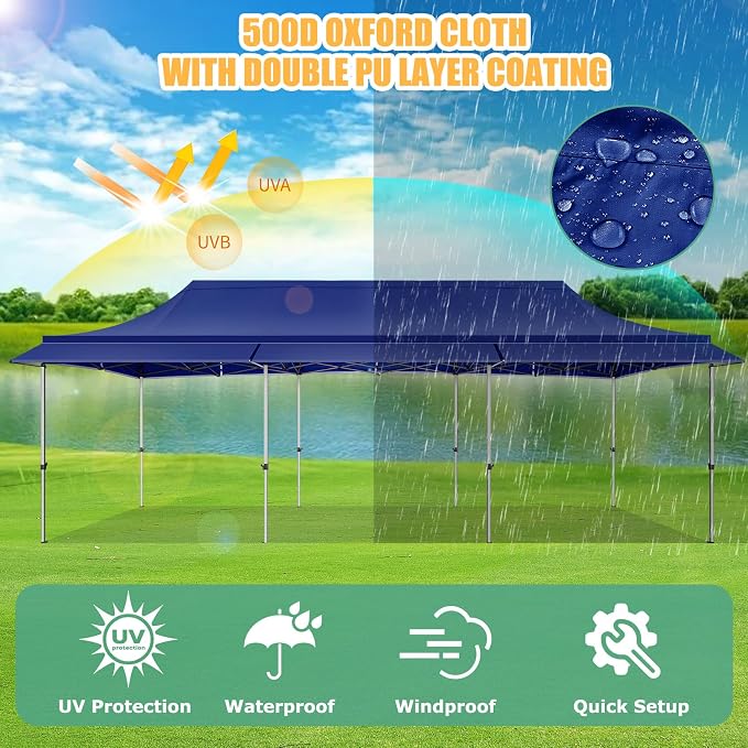 COBIZI 10x30 Pop Up Canopy Tent - Image 8