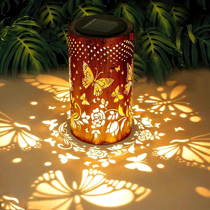 Butterfly Solar Lanterns Outdoor Waterproof Hanging Lights, Butterfly Gifts by BSGlobal