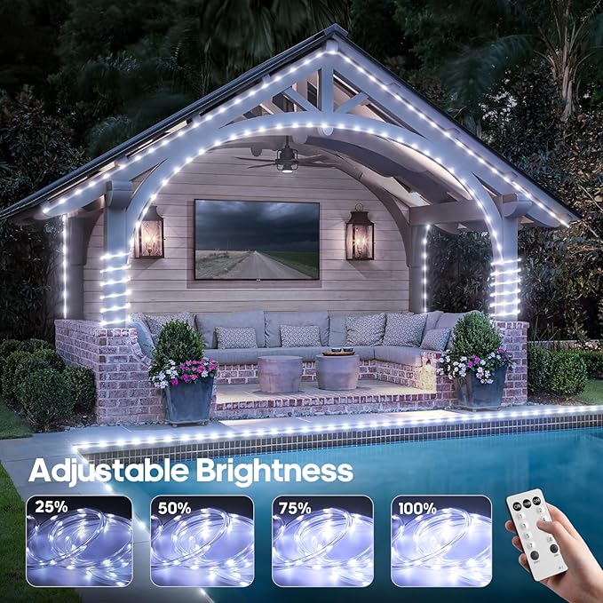 50FT 360 LED Waterproof Rope Lights Outside - Image 4
