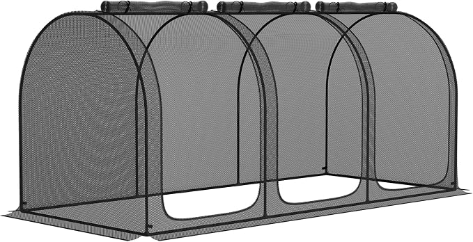 Outsunny 9' x 4' Crop Cage, Plant Protection Tent by Outsunny