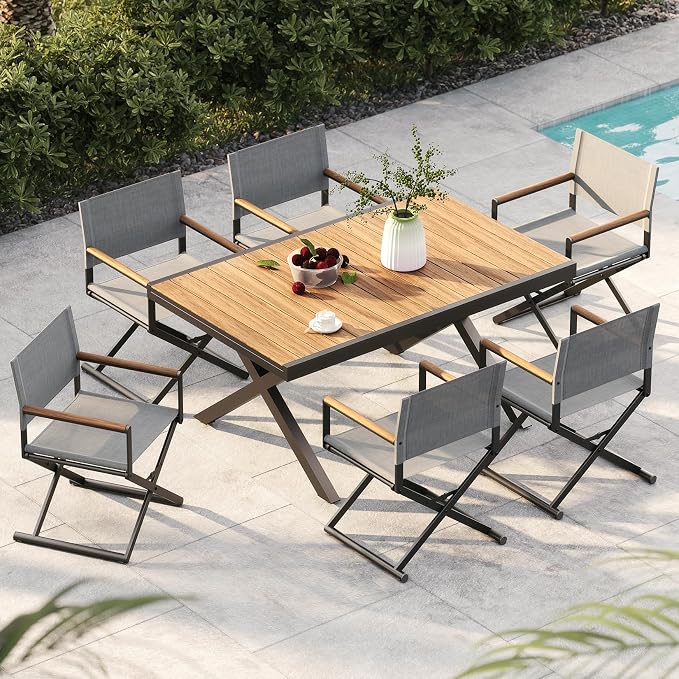 Grand patio Expandable Patio Dining Table, Extra Large 94.5" L x 37" W Outdoor - Image 8