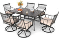 PHI VILLA 7 Pieces Outdoor Dining Set by PHIVILLAThepioneerofcomfortablehouseholdsupplies
