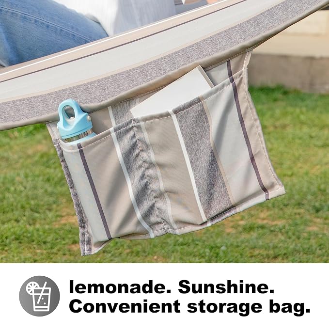 2 Person Hammocks for Outside, Double Quilted Fabric Outdoor Hammock - Image 6
