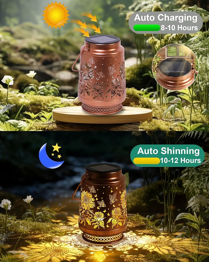 Sunflower Gifts for Women Sunflower Solar Lantern Birthday Gifts Mothers Day - Image 5