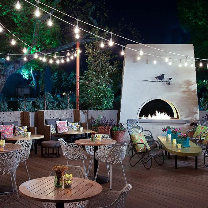 Mlambert 96FT 3-Color in 1 Dimmable Solar String Lights Outdoor, Remote Patio - Image 7