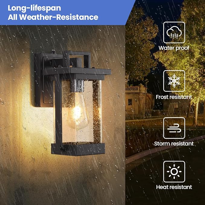 Outdoor Wall Lights, Waterproof Outdoor Wall Sconce - Image 4