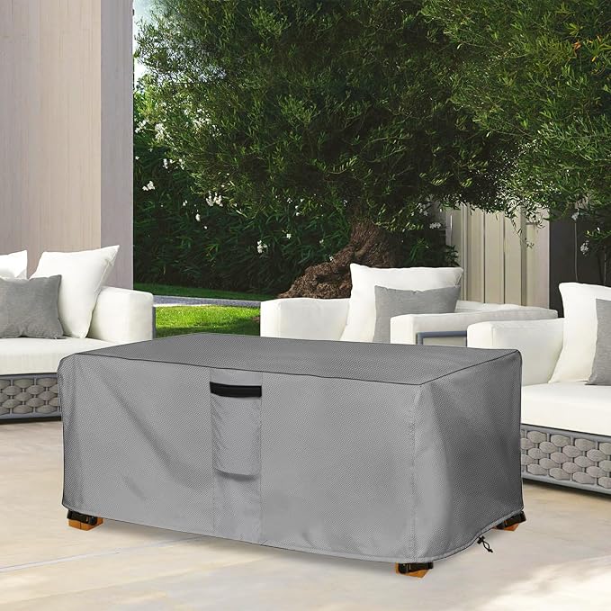 Outdoor Coffee Table Cover, Waterproof Rectangular Patio Small Side Table Cover - Image 7